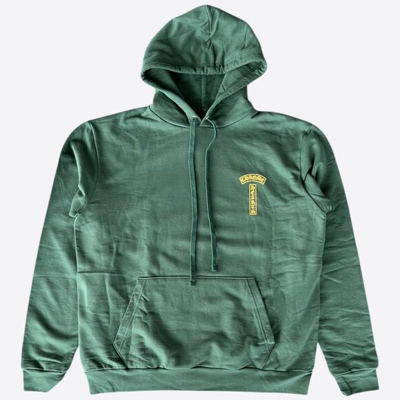 Chrome Hearts Green & Yellow T-Bar Logo Hoodie - Picture 1 of 7